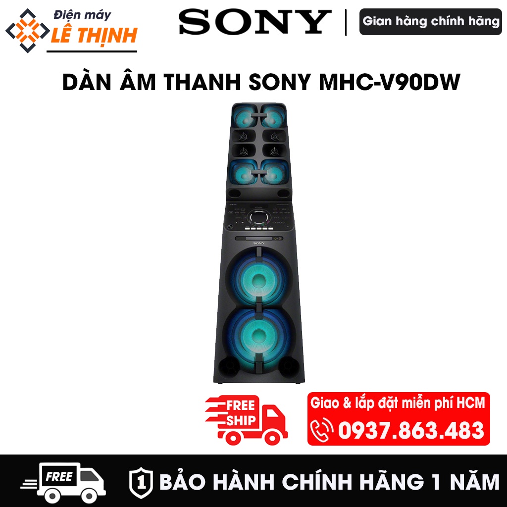 Dàn âm thanh HiFi Sony MHC-V90DW - Hãng phân phối - Bảo hành chính hãng 12 tháng
