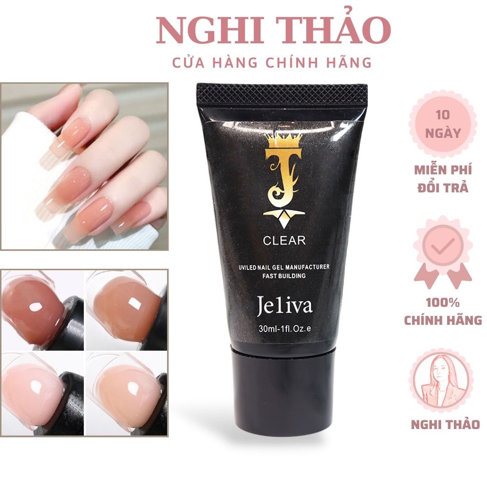 Gel gôm đắp móng JELIVA không chảy