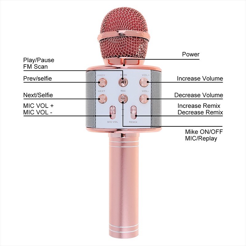Micro Hát Karaoke Cầm Tay 858 Đa Năng 6 TRONG 1 Tiện Dụng Chất Lượng Cao  Mic Hát Bluetooth Mini Tiện Lợi  [BH 1 THÁNG] | BigBuy360 - bigbuy360.vn