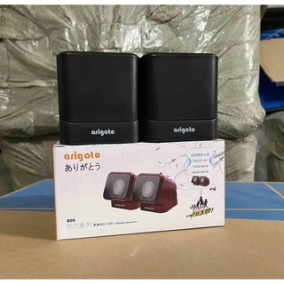 Loa Máy Tính, Loa Vi Tính 2.0 Arigato 809 Hàng Chính Hãng, Thiết Kế xoay góc Độc Đáo