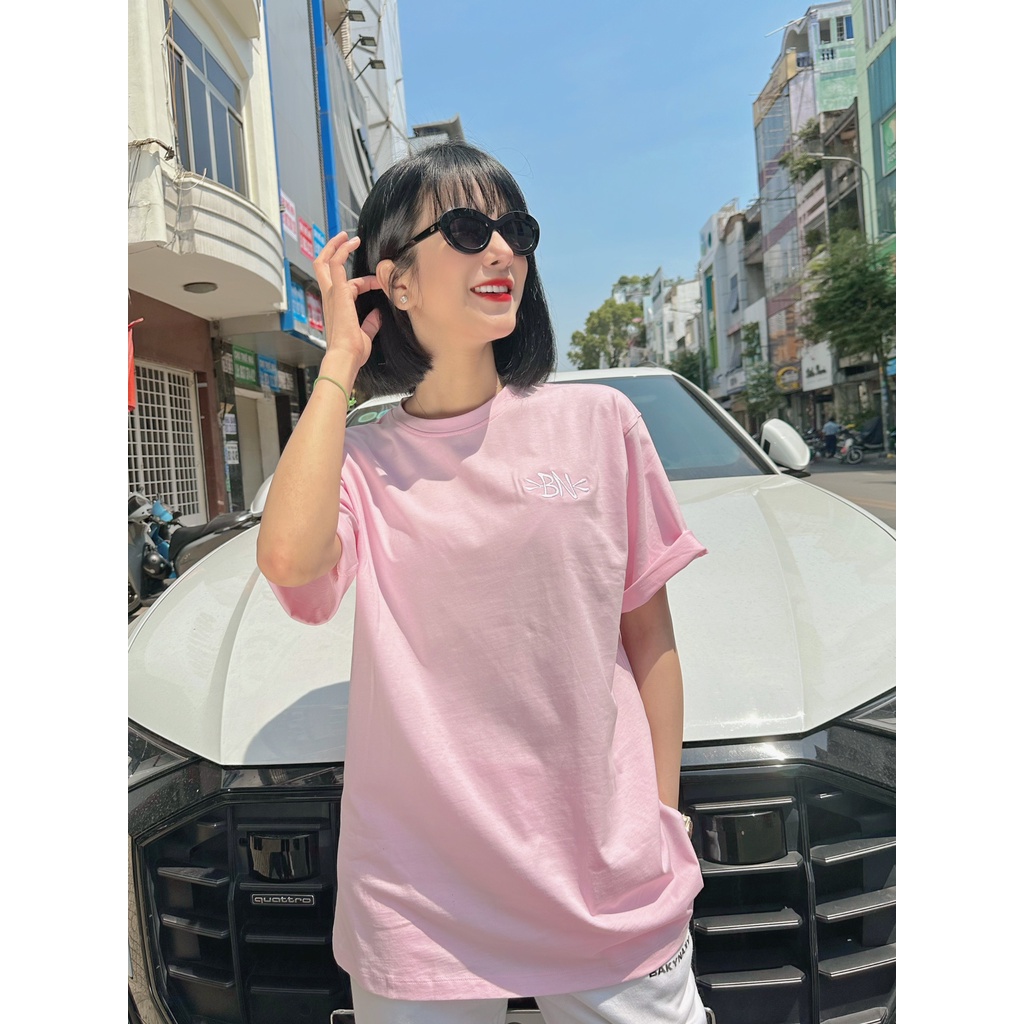 Áo thun unisex cổ tròn thêu logo BAKYNAKY - Embroid Tee