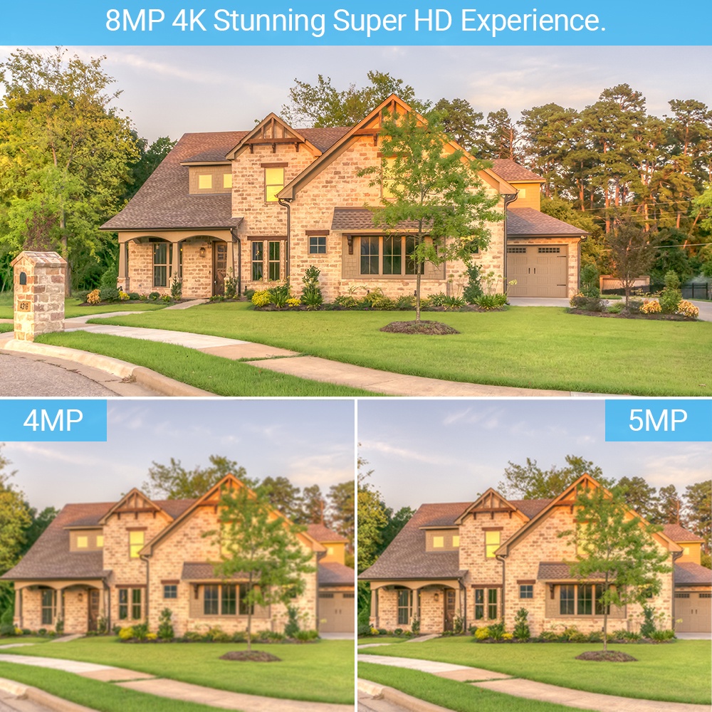 Camera An Ninh Hamrol 8MP 4K IP 48V POE H.265 Onvif 5MP 4MP Có Tầm Nhìn Đêm