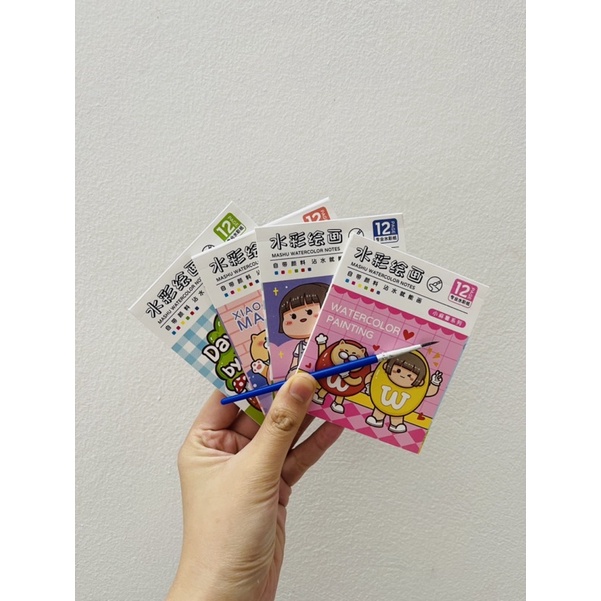 Sổ tô màu nước mini