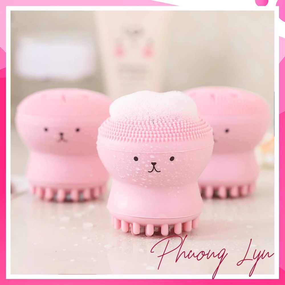 Cọ rửa mặt bạch tuộc tiện dụng (màu ngẫu nhiên)