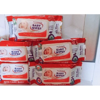 2 gói Khăn Giấy Ướt , Baby Wipes 80g