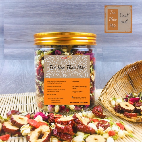 Trà hoa thảo mộc mix nhiều vị 100G - 120G OZAT FOOD tự chọn vị theo phân loại tốt cho sức khỏe