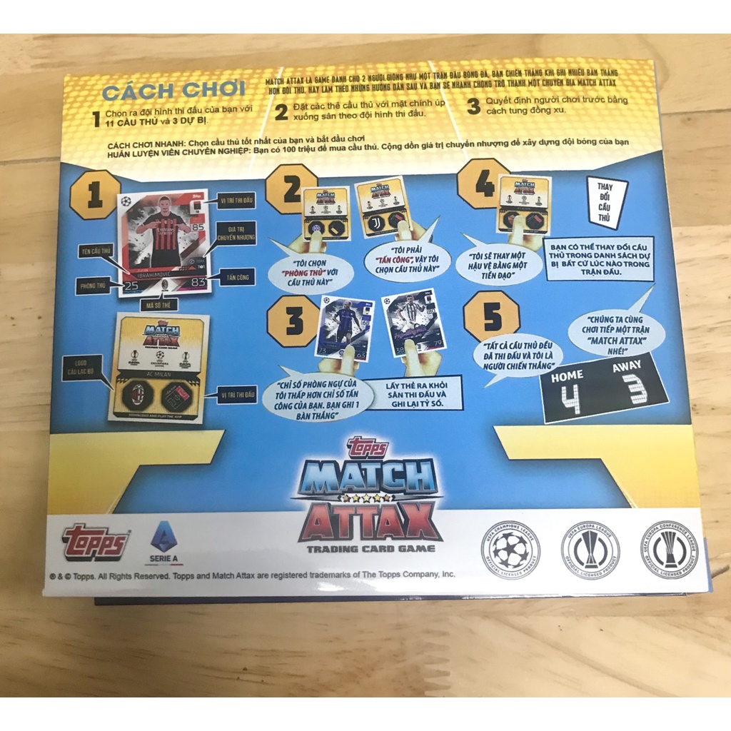 MỚI - BST Thẻ in Match Attax Serie A TIM 22/23 phiên bản Việt hoá