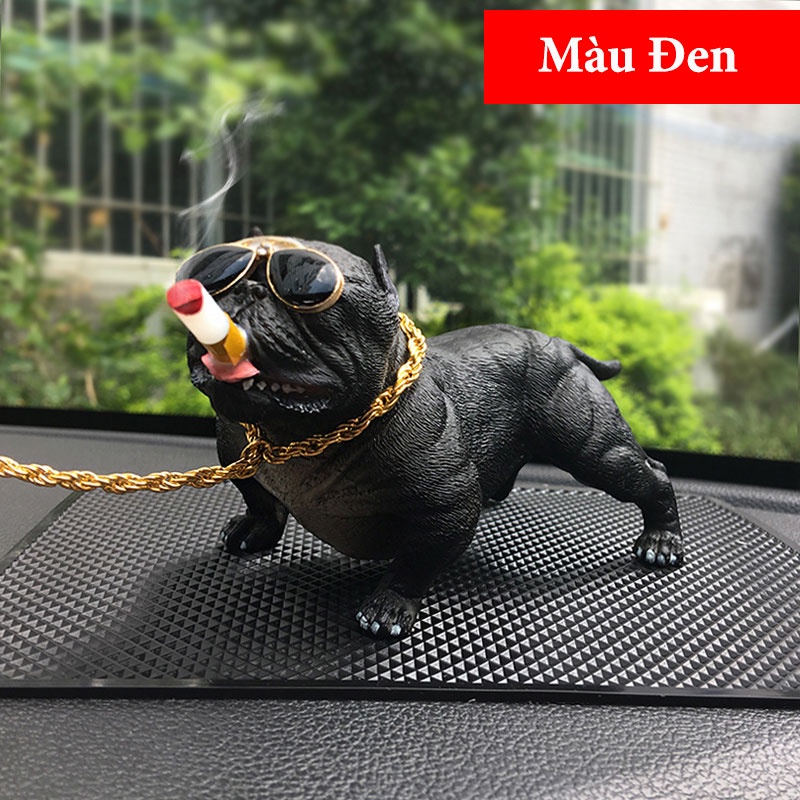 Chó PITBULL Để Taplo Xe Ô Tô , Bàn Làm Việc , Văn Phòng - Phụ Kiện Trang Trí Taplo Xe Hơi Chó Bull Cool Ngầu CarZone