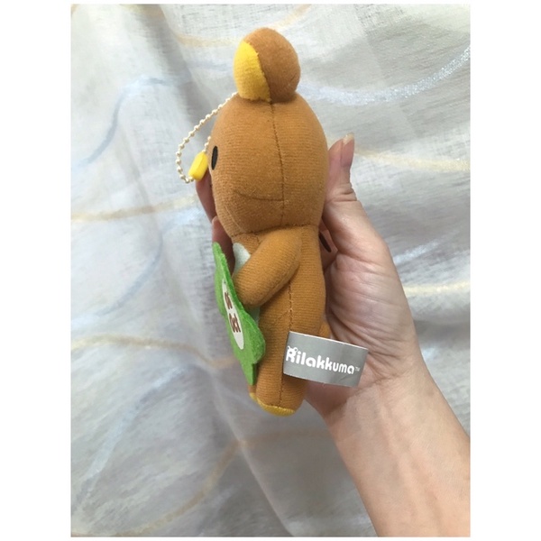 Gấu bông móc khóa bi Rilakkuma 14cm