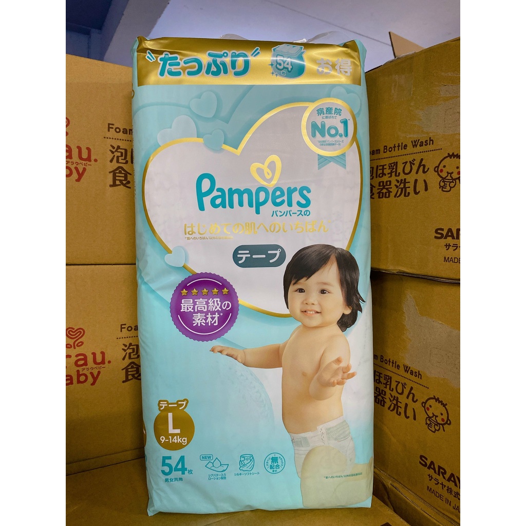 Tã Bỉm Pampers Premium nội địa Nhật dán/quần S80/M66/M64/L52/XL48