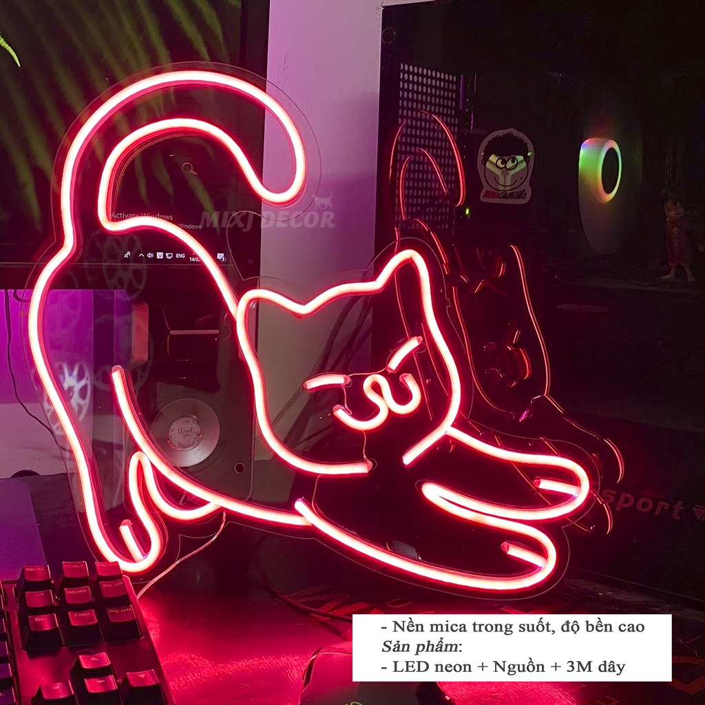 Đèn Hình Mèo, Đèn trang trí nhiều hình, Đèn led Neon light