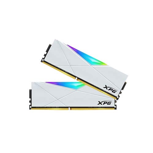 Ram máy tính Adata DDR4 XPG SPECTRIX D50 RGB 16GB Bus 3200MHz WHITE/GREY -Chính hãng(BH 5 năm) | BigBuy360 - bigbuy360.vn