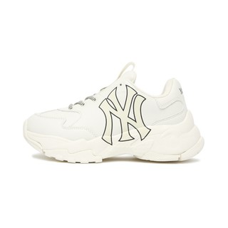 Giày thể thao sneaker mlb chunky new york màu trắng kem 2023 - code: 3ashc101n-50ivs