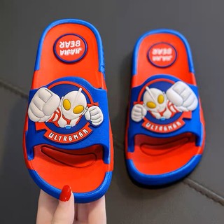 Dép siêu nhân ultra men bé trai đế nhựa dẻo in 3d dễ thương cho bé từ 2-7 tuổi