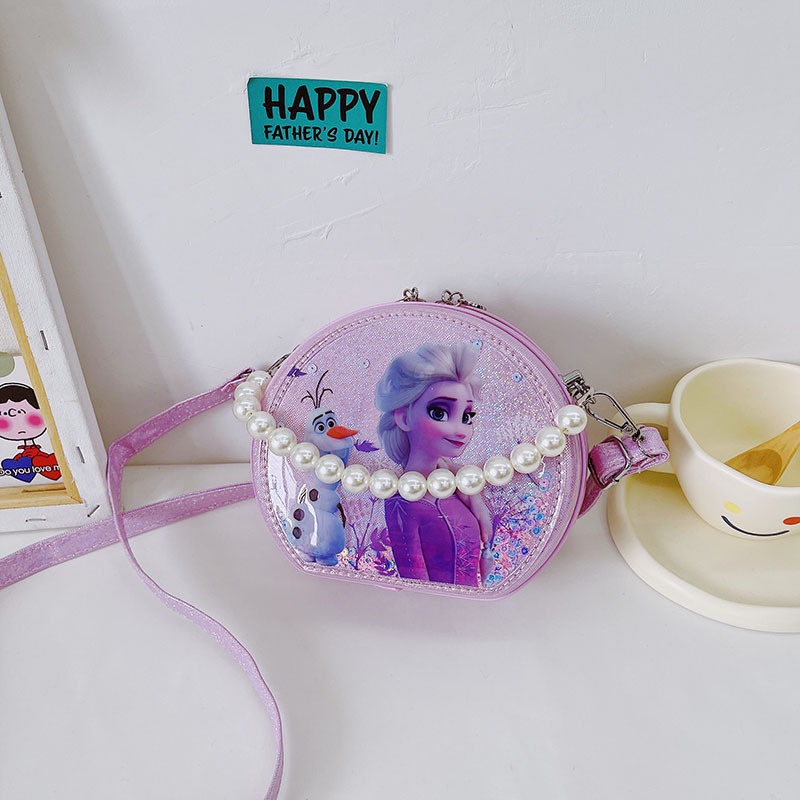 Túi xách cho bé hình công chúa Elsa, túi đeo chéo cho bé gái cực sành điệu