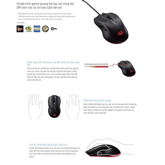 Chuột Asus Cerberus