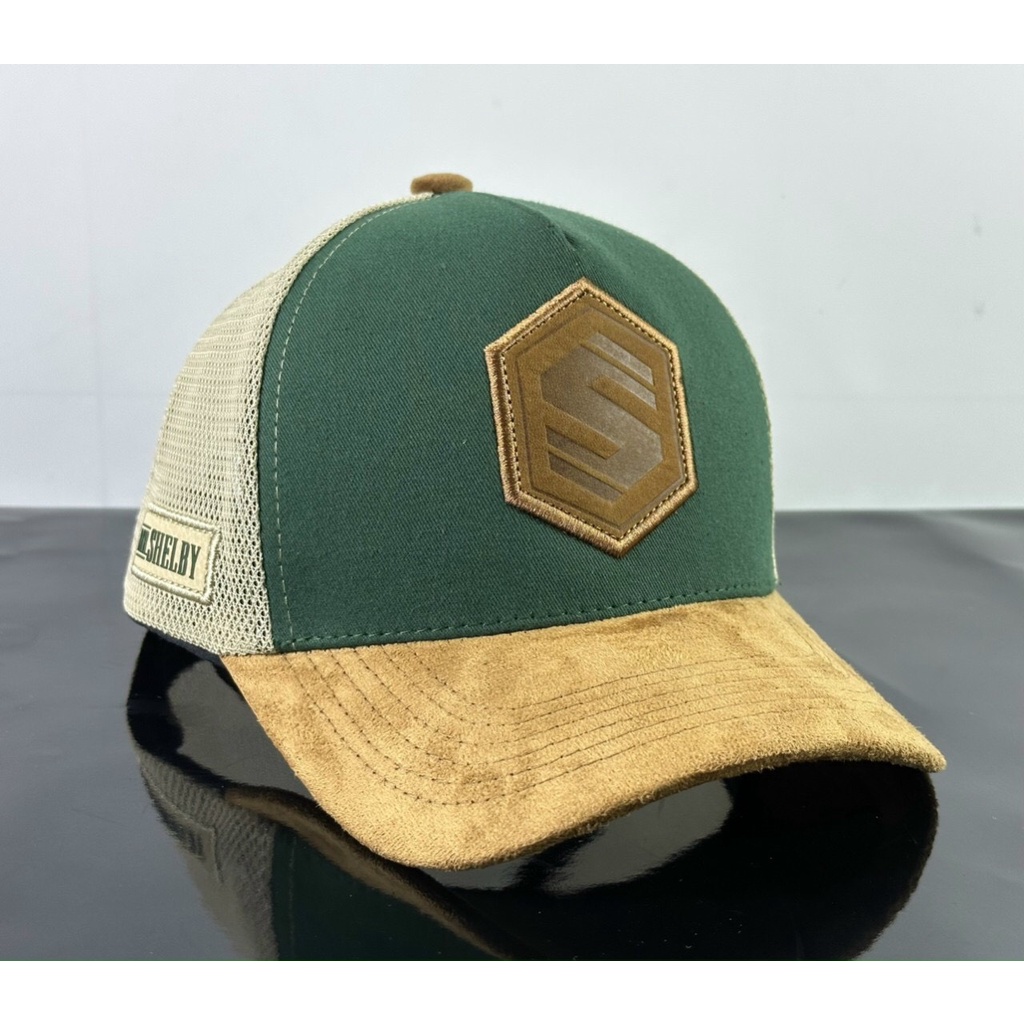 Mũ lưỡi trai da lộn chữ S phong cách thời trang, Hayna M90