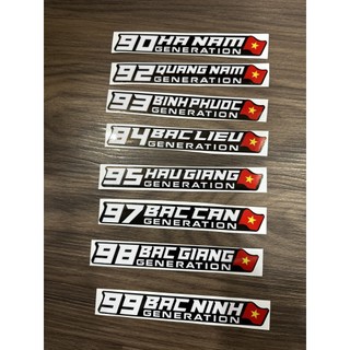 Tem 63 tỉnh thành dán xe máy TanthanhPT