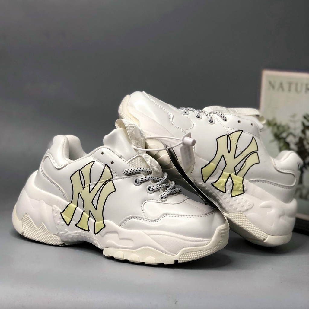 Giày Thể Thao MLB NY Cao Cấp Nam, Nữ Sneaker Màu Trắng A365 Yone Sneaker
