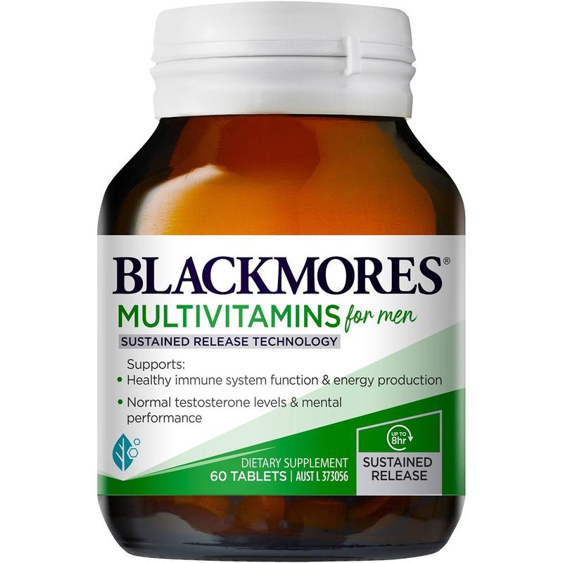 Vitamin tổng hợp multivitamin blackmores for men tăng cường sức khoẻ nam giới 60 viên