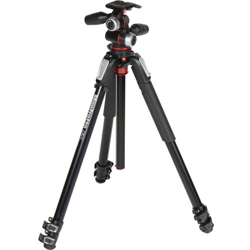 CHÂN MÁY ẢNH TRIPOD MANFROTTO 055 ALU 3-S VỚI ĐẦU XPRO3-3WAY (MK055XPRO3-3W)