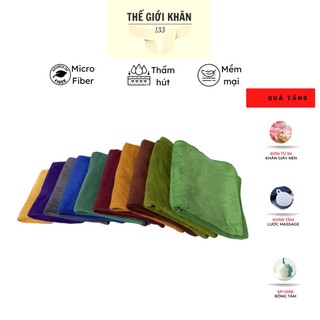 Khăn gội spa salon 35x75 cm microfiber mềm mại thấm hút tốt