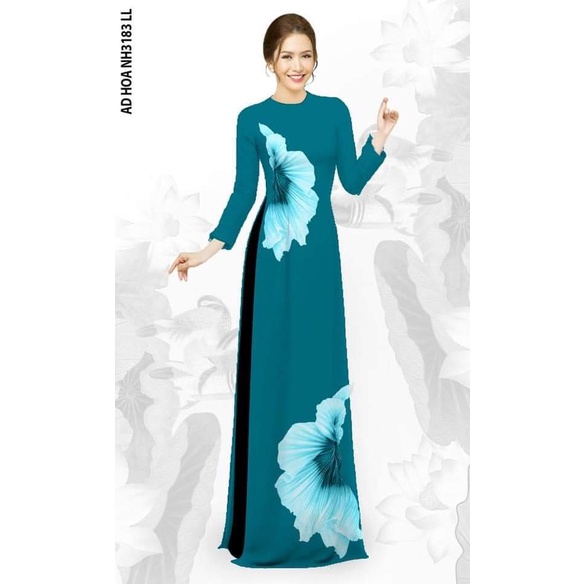 ÁO DÀI HOA EO CHE KHUYẾT ĐIỂM