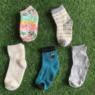 Combo tất vớ bé trai&gái, tất cổ ngắn chất cotton dày dặn, chống trơn cho các bé từ 5-7 tuổi HH13 D