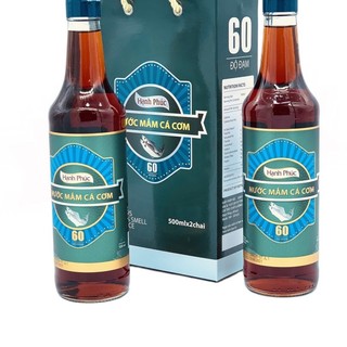 Combo 2 chai nước mắm hạnh phúc 60 độ đạm chai 500ml
