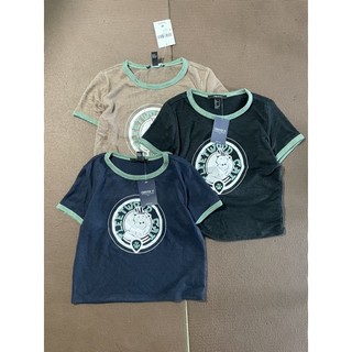 Áo thun len baby tee crop top