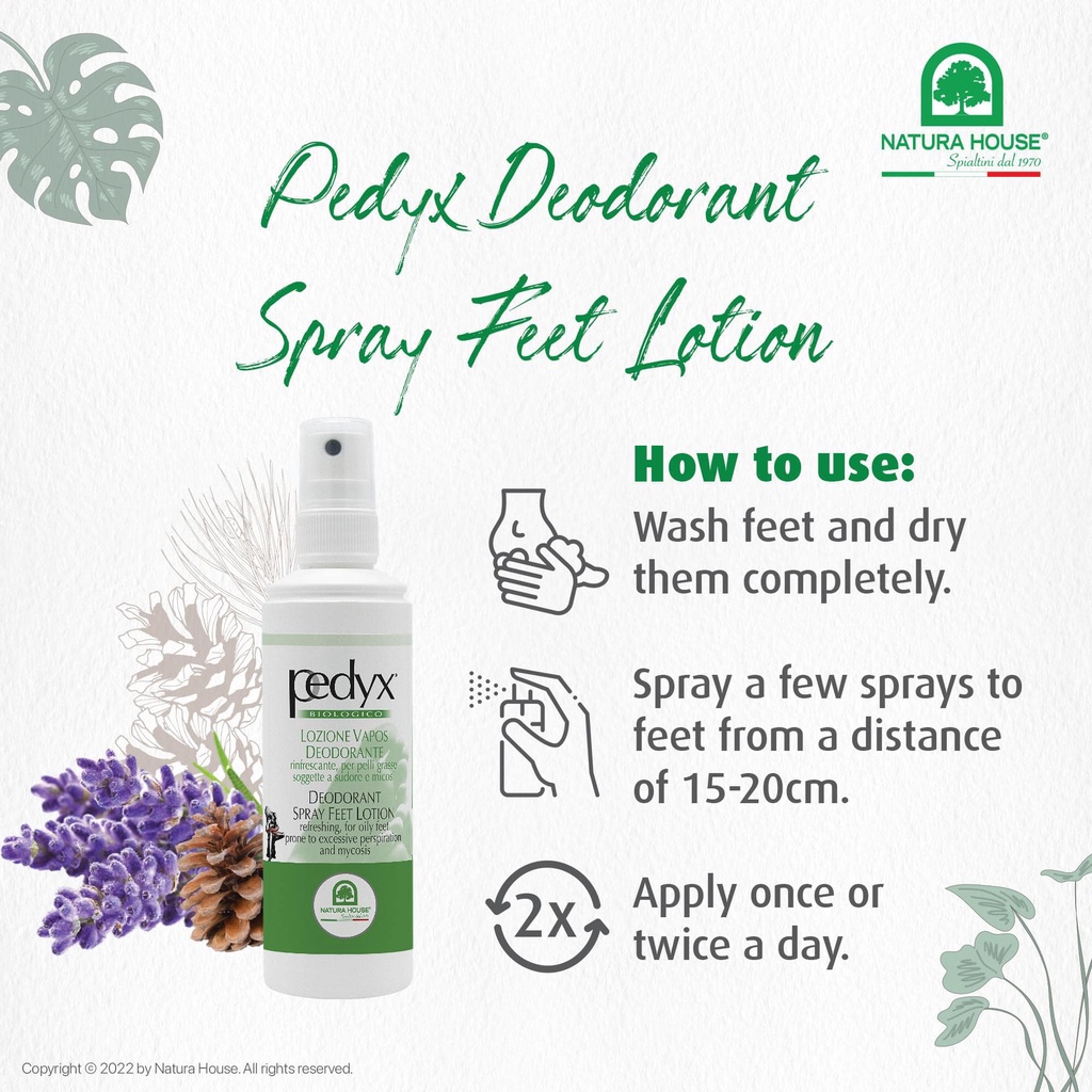 Xịt khử mùi Pedyx - khử mùi chân, giầy, tất, mũi bảo hiểm