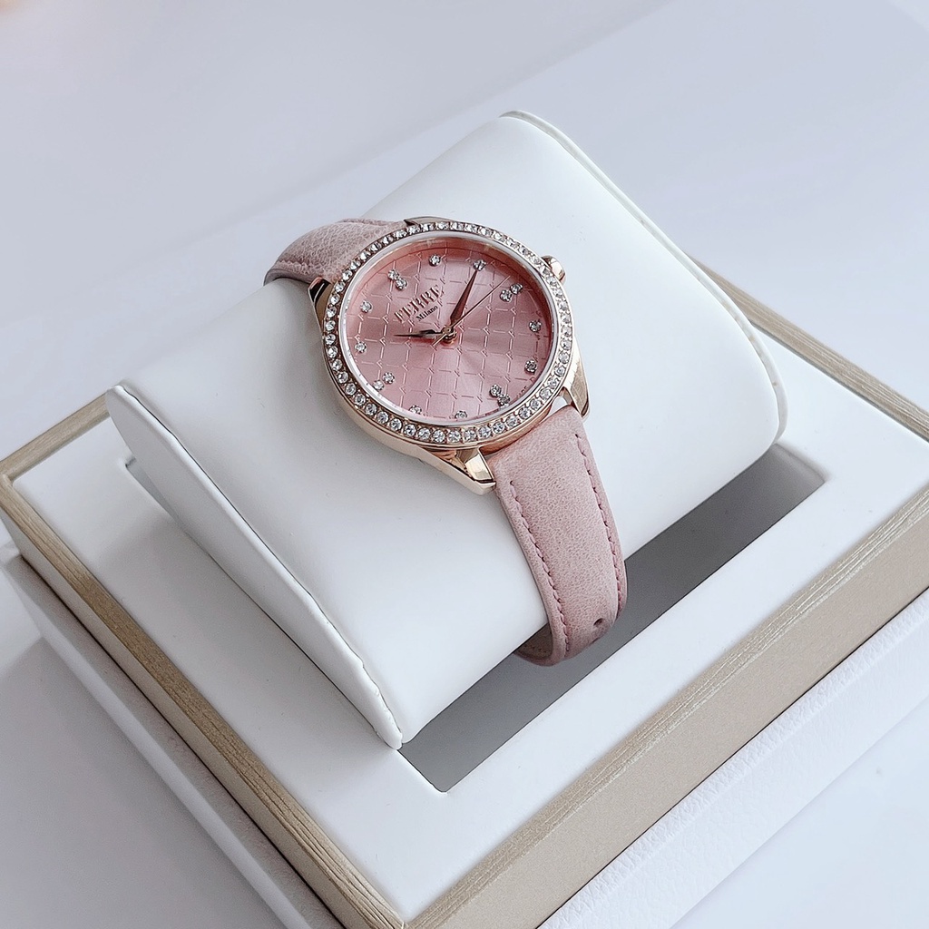 Đồng hồ nữ dây da Ferre Milano Wristwatch Pink FM1L116L0031