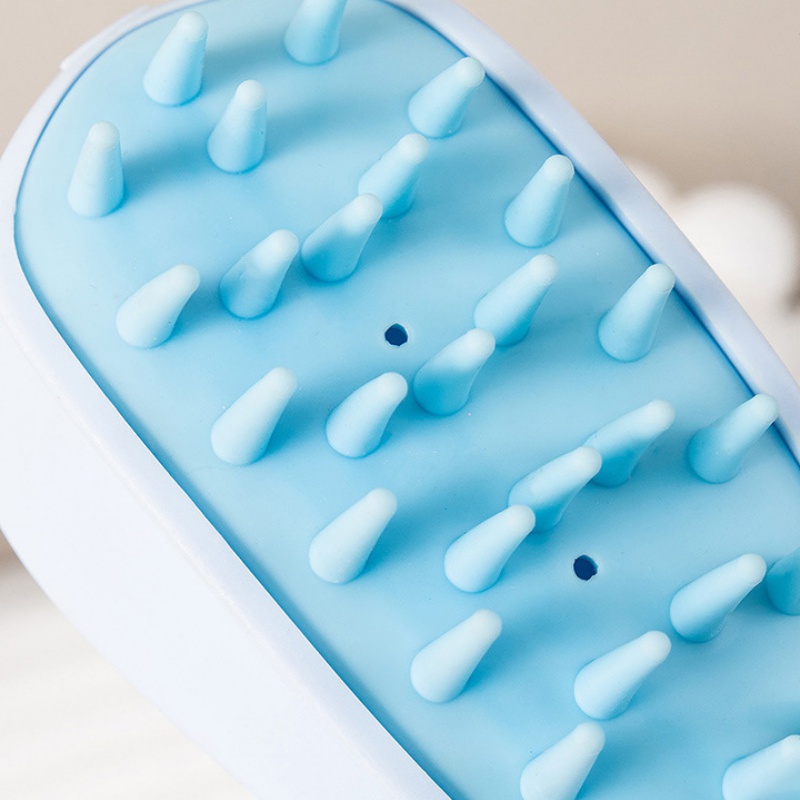 Lược Silicone Mát Xa Da Đầu Khô Và Ướt Làm Sạch Sâu