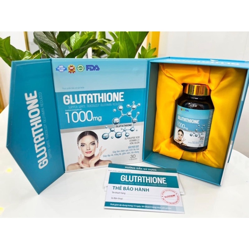 Viên Uống Trắng Da Mờ Nám Giảm Nếp Nhăn Glutathione 1000mg