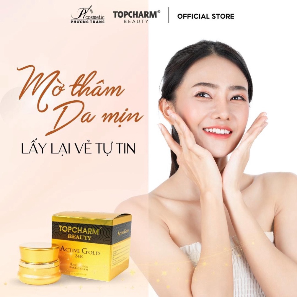 Kem dưỡng trắng sáng da TOPCHARM - giúp da trắng hồng, mịn màng, loại bỏ thâm nám tàn nhang