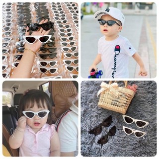 Kính mắt mèo ngộ nghĩnh, gọng dẻo chống tia UV cho bé trai, bé gái từ 1-6 tuổi