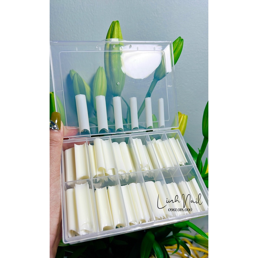 Móng nối típ form dài, móng giả nail hộp 500 móng