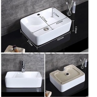 Chậu lavabo sứ đặt bàn cao cấp [ GIÁ SỈ - Tặng XIFONG Xả Ruột Gà ]