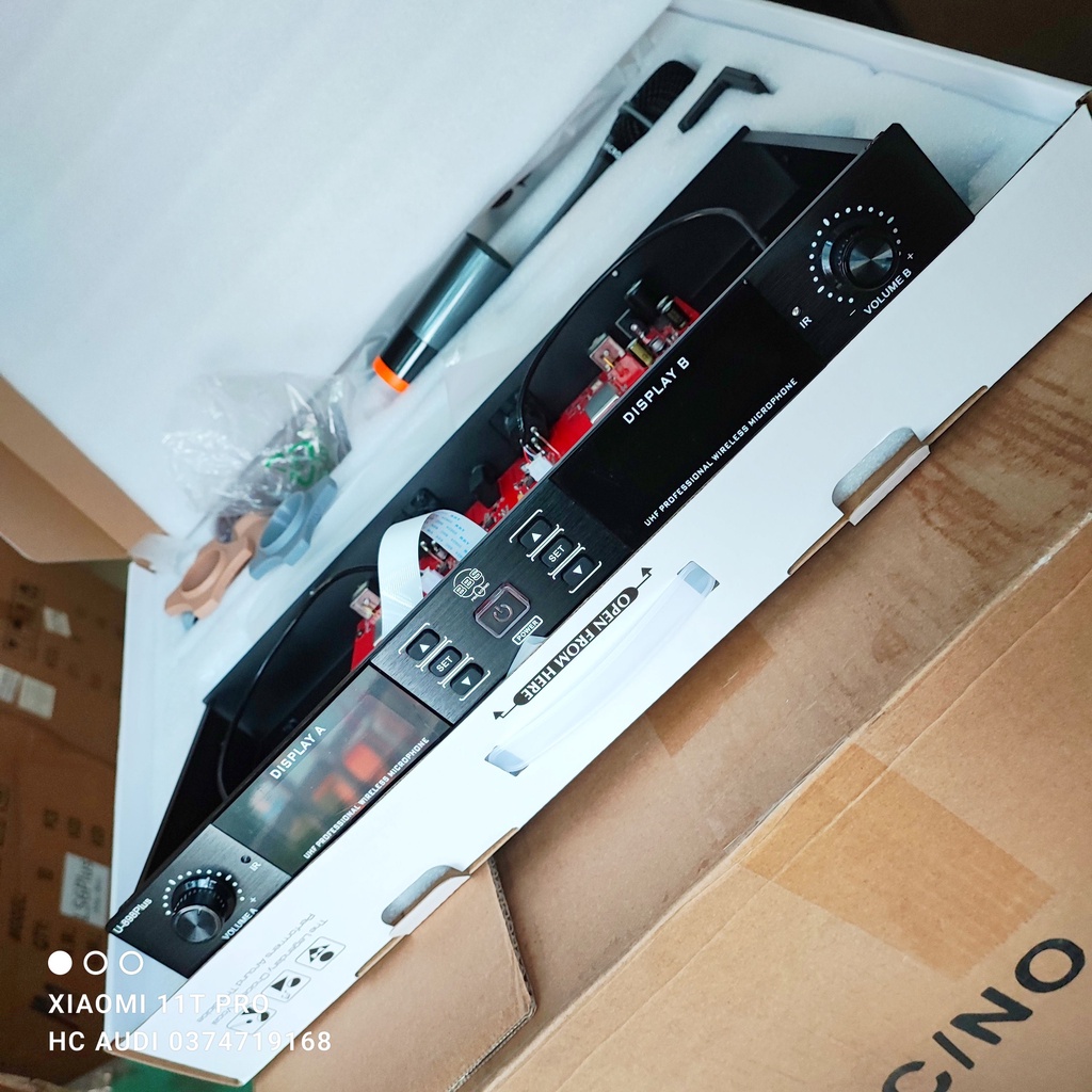 Mic không dây BBS u898 plus micro BBS u 898 plus loại một thông minh cao cấp tự ngắt gia tốc karraoke cực hay 2023