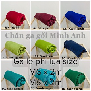 ga lẻ phi đủ màu đủ kích cỡ m6 m8 KHÔNG KÈM VỎ GỐI chăn ga gối Minh Anh ga phi lẻ đủ màu