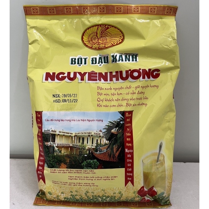 Bột đậu xanh Nguyên Hương có đường 480gram