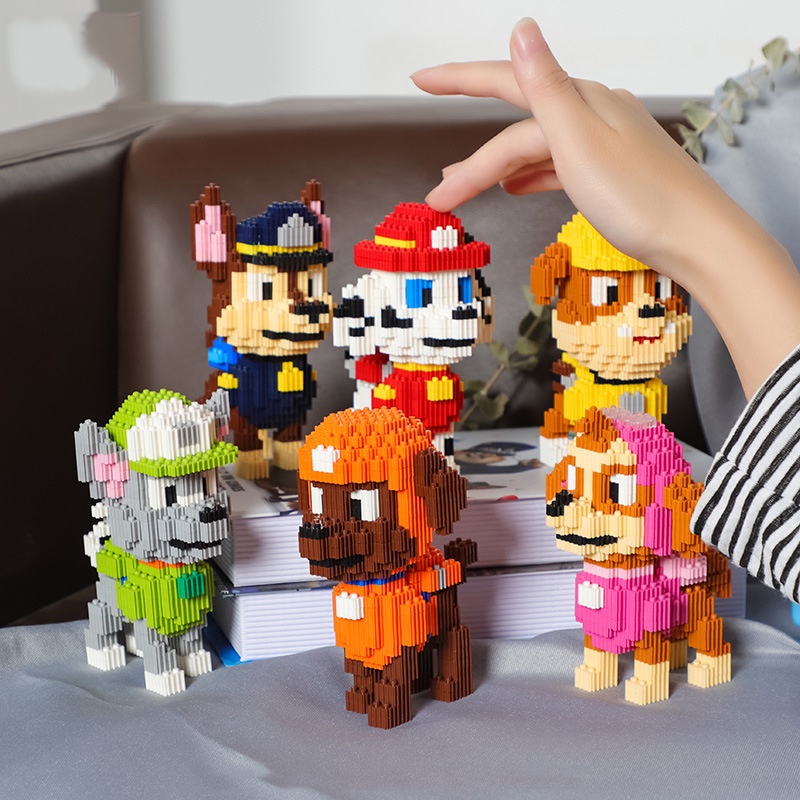 COMBO RẺ- Le.go XẾP HÌNH 3D chú chó cứu hộ BST 6 con siêu đáng yêu, Lắp ráp sáng tạo cho bé LGC