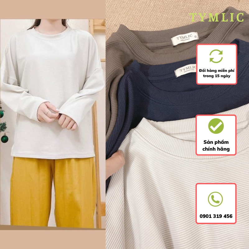 Áo Gân Dài Tay Form Rộng 3 Màu TYMLIC