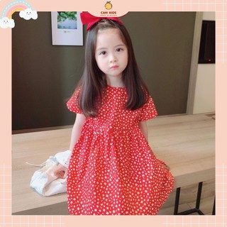 Váy bé gái váy cho bé gái mùa hè hoa nhí dễ thương chất liệu vải thô mềm mát size 80 cm đến 130 cm