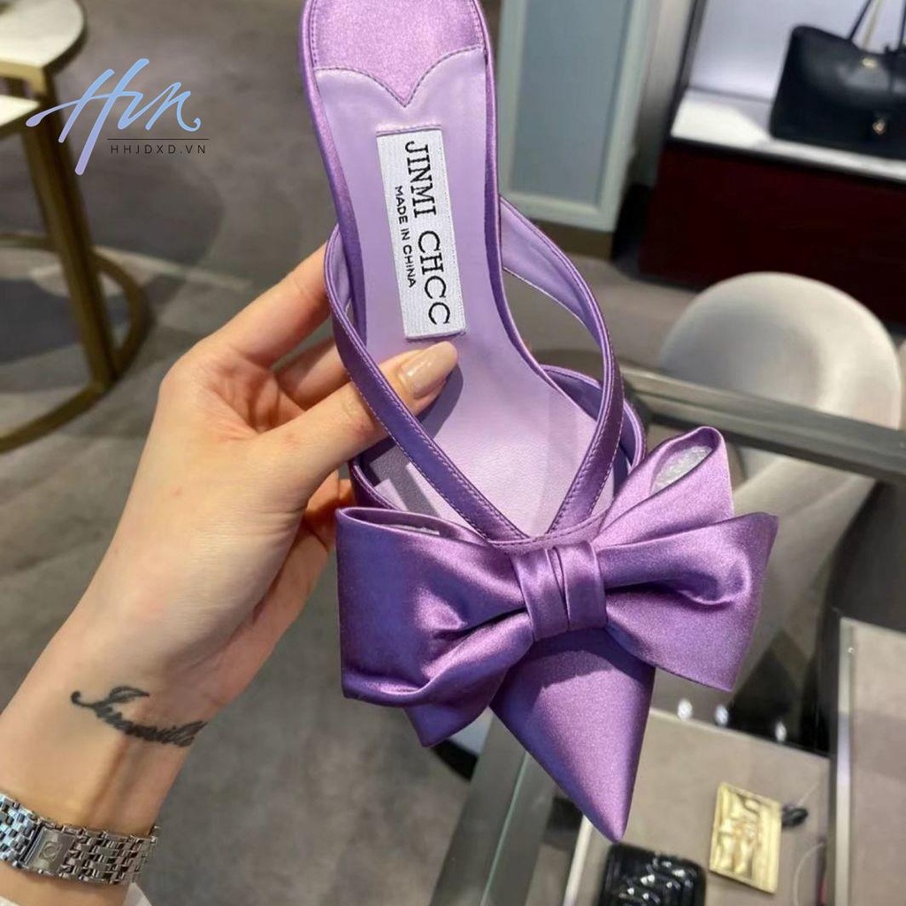 Hàng Mới Về Mới Dép Cao Gót Mũi Nhọn Đính Đá Thời Trang Mùa Xuân 2023 Dành Cho Nữ