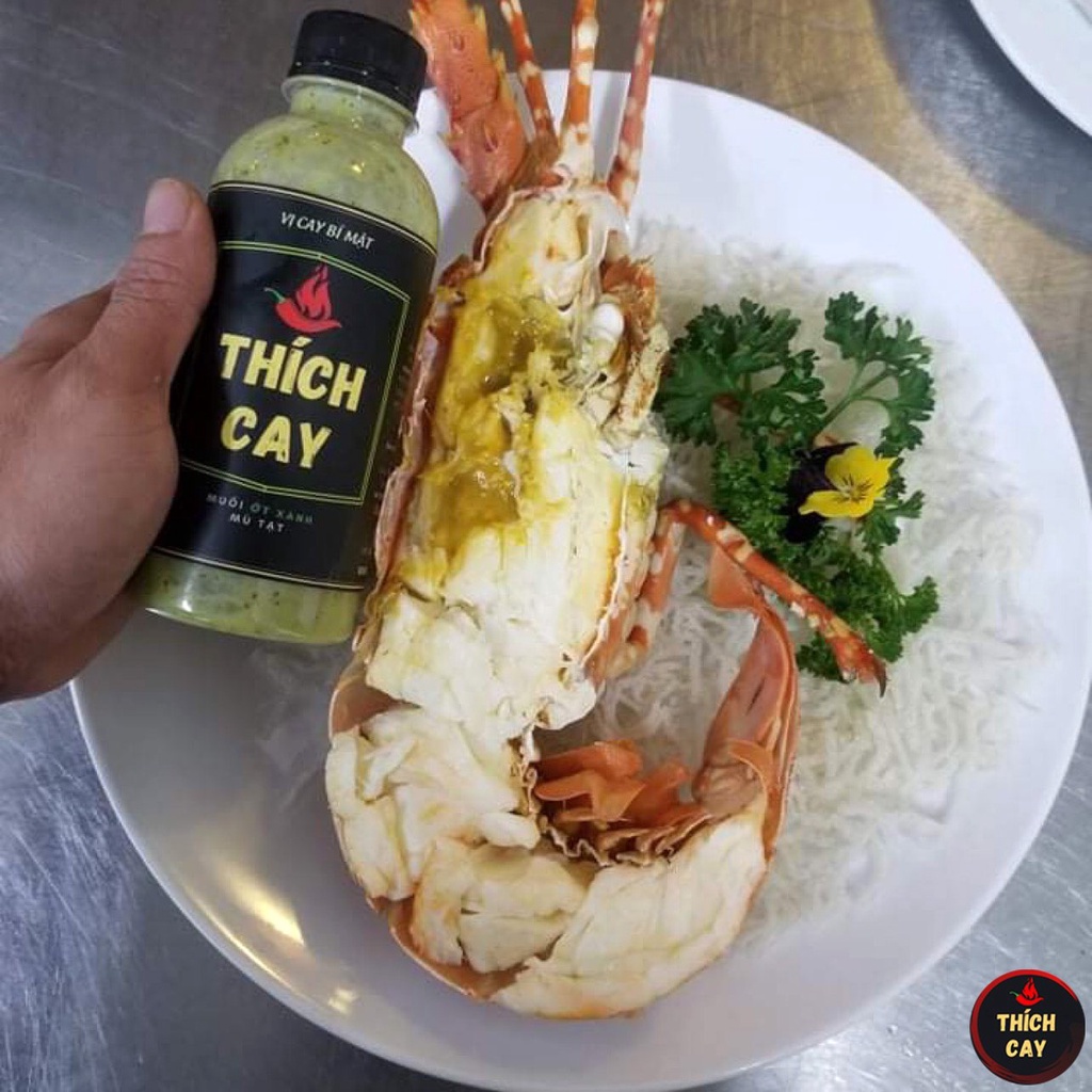 Nước chấm xanh Thích Cay 250ml, hải sản mù tạt, ớt xanh, tương chấm cay nòng, ăn lẩu XM250-1C530337