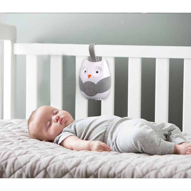 máy phát tiếng ồn trắng cho bé ngủ ngon, mẫu máy whitenoise nhỏ gọn dễ thương có thể làm đồ chơi cho bé hình con cú