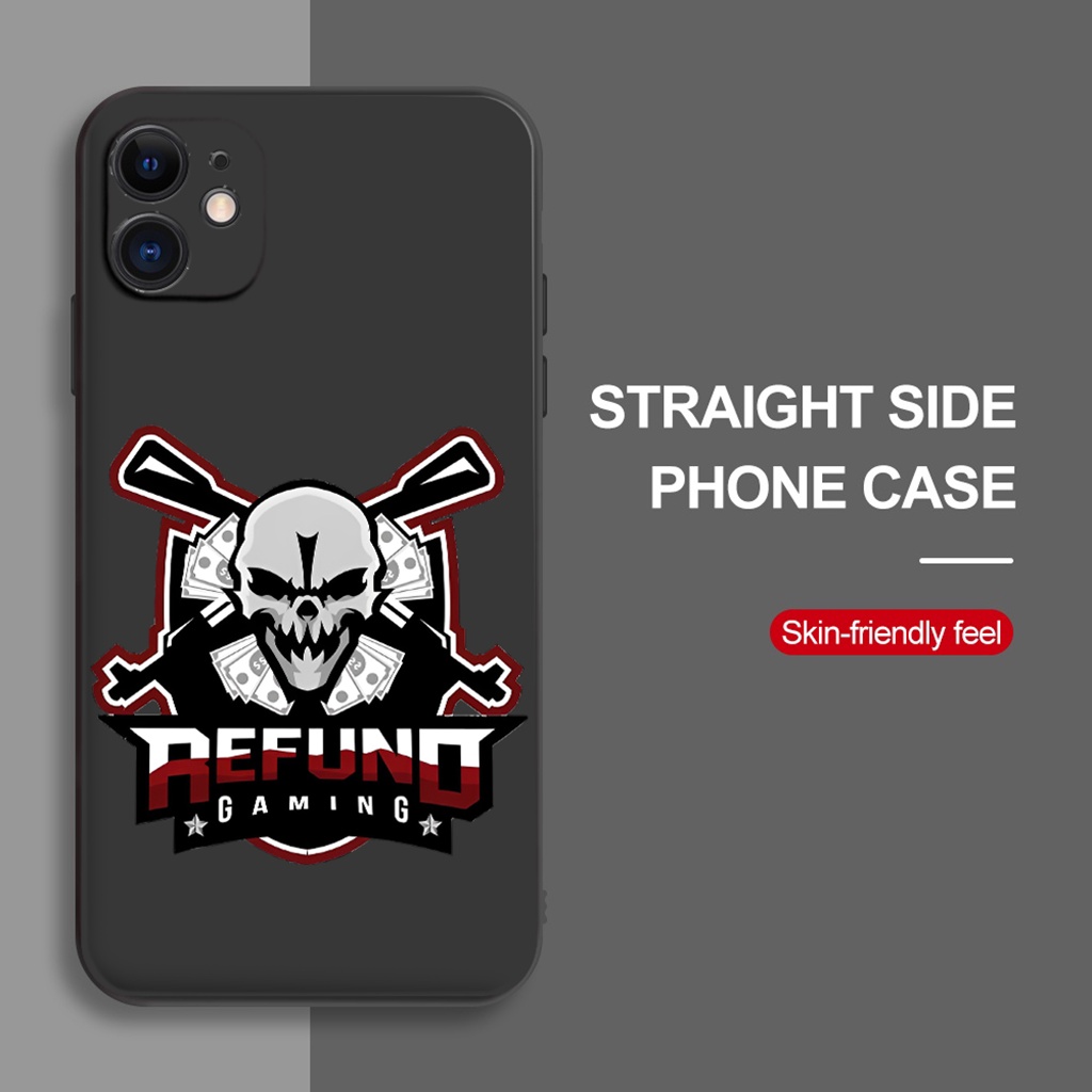 Ốp iphone Logo team Refund độc lạ mixi Apple iphone Case 7+ 8 plus 12 Pro max 11 Pro X XS MAX XR 14 13pro promax e5008