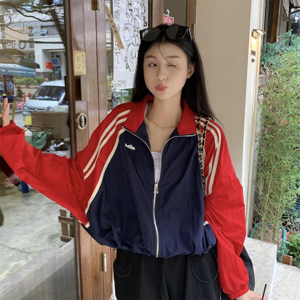 Áo Khoác Bóng Chày Phong Cách Retro Thời Trang Cho Nữ