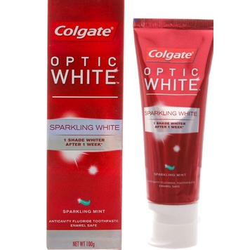 Kem đánh răng Colgate Optic sparkling White 100g